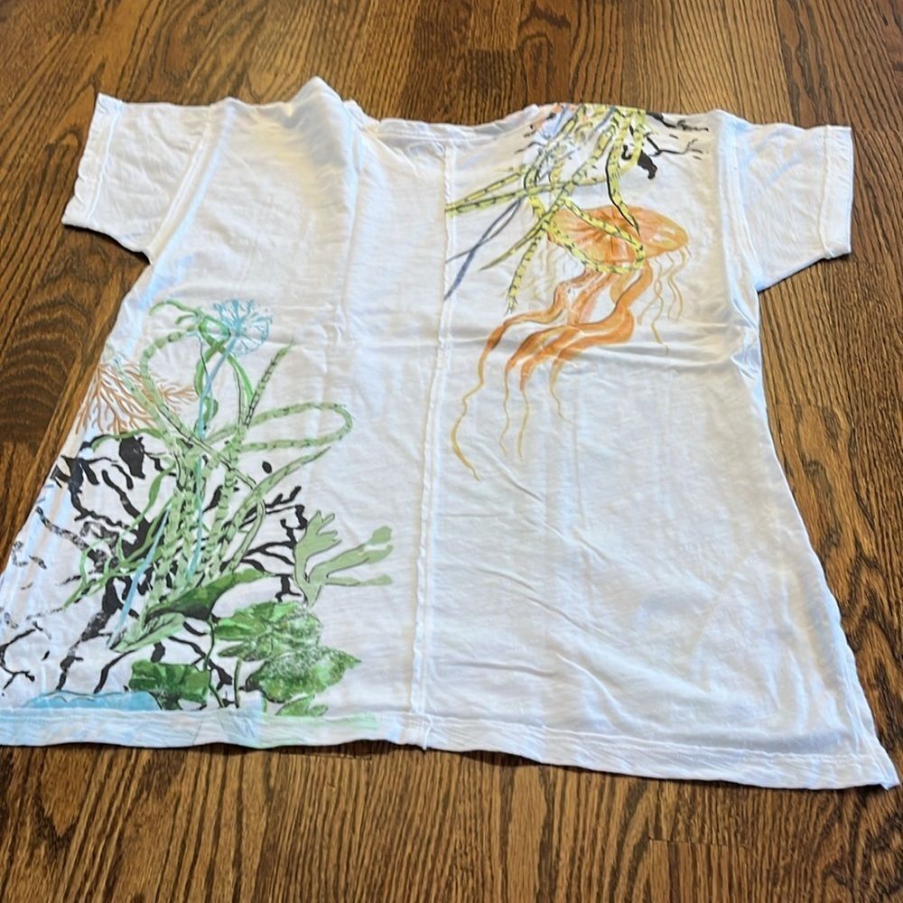 Pilcro Size Small The Jordyn Perfect Oversized Cotton-Slub Tee by Anthropologie - Picture 7 of 8